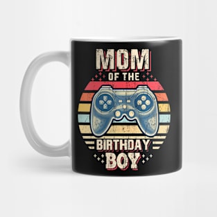 Mom Of The Birthday Boy Matching Video Gamer Birthday Mug